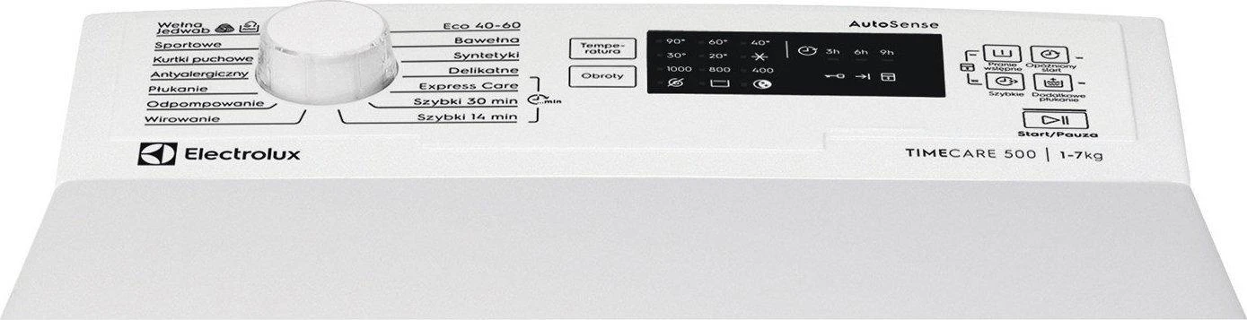 Electrolux EW5TN1507FP Iš viršaus kraunama skalbimo mašina 7kg 1000 aps./min baltas