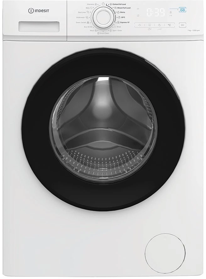 INDESIT | Skalbimo mašina | IMA 762B MY TIME EE | Energy efficiency class A | Front loading | Skalbimo talpa 7kg | 1200 RPM | Gylis 47 cm | Plotis 60 cm | Ekranas | Digital | Steam function | Baltas