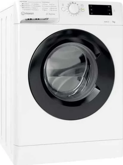 INDESIT | Skalbimo mašina | MTWE 71252 WK EE | Energy efficiency class E | Front loading | Skalbimo talpa 7kg | 1200 RPM | Gylis 54 cm | Plotis 59.5 cm | Ekranas | Big Digit | Baltas