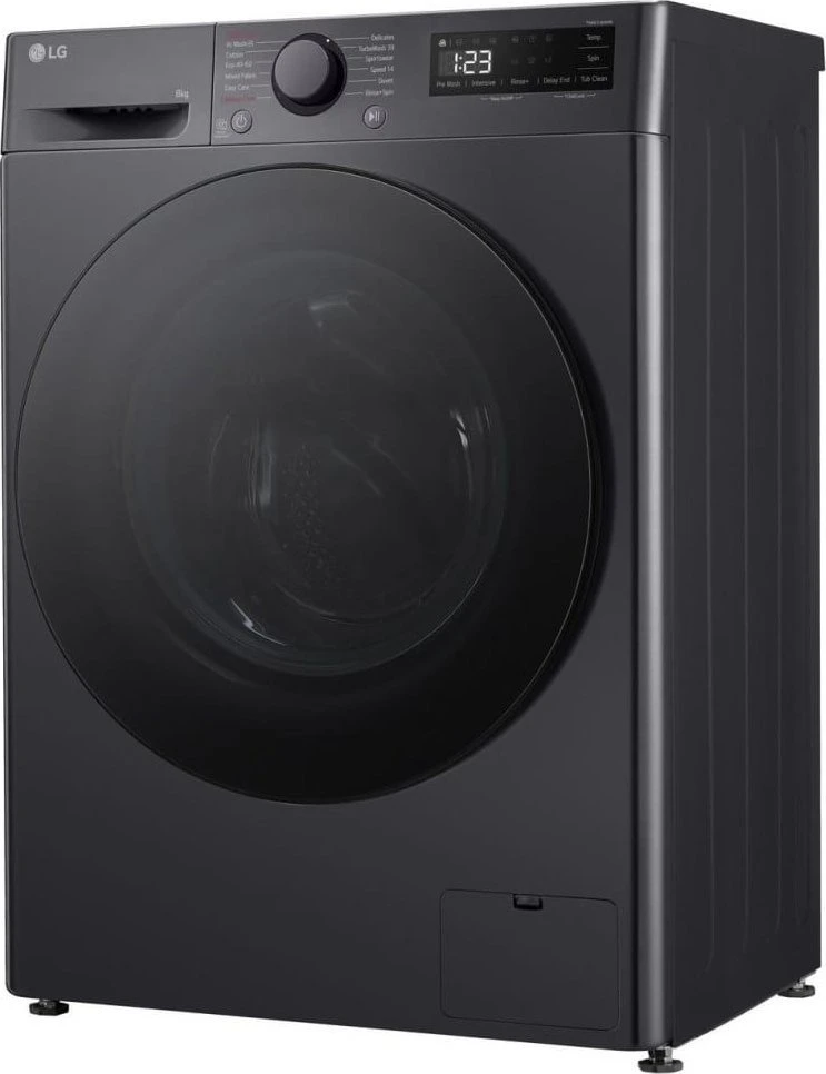 LG | Skalbimo mašina | F2WR508S2M | Energy efficiency class A | Front loading | Skalbimo talpa 8kg | 1200 RPM | Gylis 48 cm | Plotis 60 cm | LED | Middle Juodas