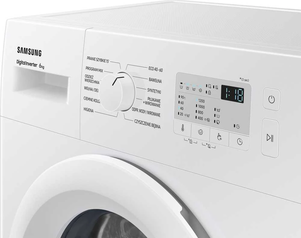 Skalbimo mašina Samsung WW60A3120WH