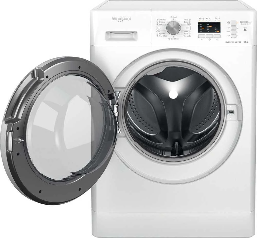 Priekinio Pakrovimo Skalbimo Mašina - Whirlpool 6 Kg 1200 Aps./min, Balta