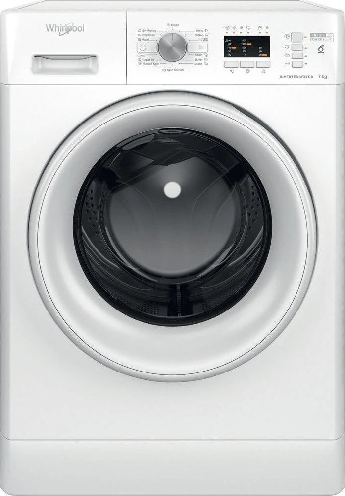 Priekinio Pakrovimo Skalbimo Mašina - Whirlpool 6 Kg 1200 Aps./min, Balta