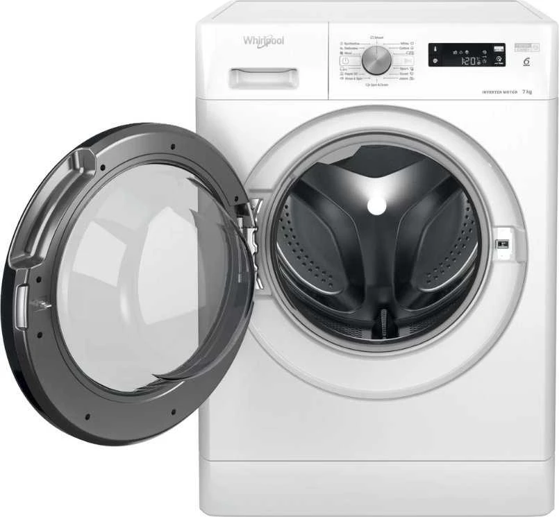 Priekinio Pakrovimo Skalbimo Mašina - Whirlpool 7kg 1200 RPM, Balta