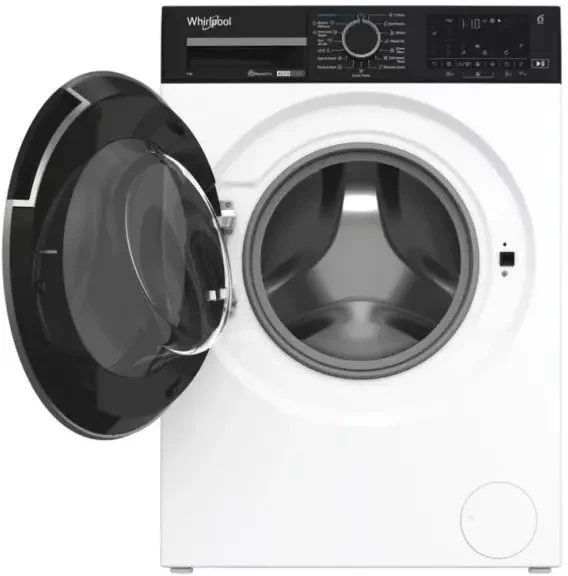 Whirlpool | Skalbimo mašina | WPM 97W ADS EE | Front loading | Energy efficiency class A | Skalbimo talpa 9kg | 1400 RPM | Gylis 58 cm | Plotis 60 cm | Digital | Steam function | Baltas