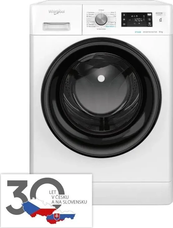 WHIRLPOOL Skalbimo mašina FFB 8469 BV EE, 8kg, 1400 rpm, Energy class A, Gylis 63 cm, Inverter motor, Steam refresh