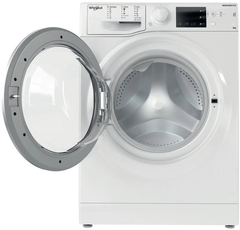 Whirlpool | Skalbimo mašina | WRBSB 6249 W EU | Energy efficiency class C | Front loading | Skalbimo talpa 6kg | 1200 RPM | Gylis 43 cm | Plotis 60 cm | LED | Baltas