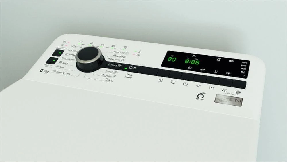 Whirlpool | Skalbimo mašina | TDLRBX 6252BS EU | Energy efficiency class B | Top loading | Skalbimo talpa 6kg | 1200 RPM | Gylis 60 cm | Plotis 40 cm | Ekranas | LED | Direct drive | Baltas