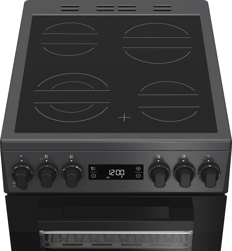 „Whirlpool“ viryklė | W5V8LCSA | Kaitlentės tipas: keraminė | Orkaitės tipas: elektrinė | Antracito spalvos | Plotis 50 cm | Gylis 60 cm | 60 l