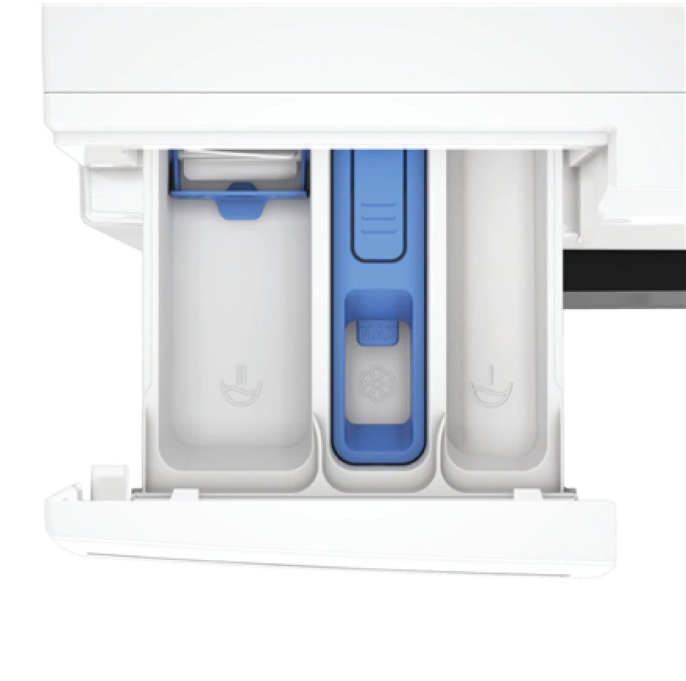 Whirlpool | Skalbimo mašina | WAM 97WB EE | Energy efficiency class A | Front loading | Skalbimo talpa 9kg | 1400 RPM | Gylis 58 cm | Plotis 60 cm | Ekranas | Digital | Steam function | Baltas
