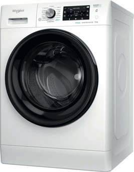 WHIRLPOOL Skalbimo mašina FFD 9489 BV EE, 9kg, 1400 rpm, Energy class A, Gylis 63 cm, Inverter motor, Juodas doors