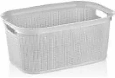 Krepšys skalbiniams Domoletti BASKET LAUNDRY DOMOLETTI 40X60X10CM WHIT