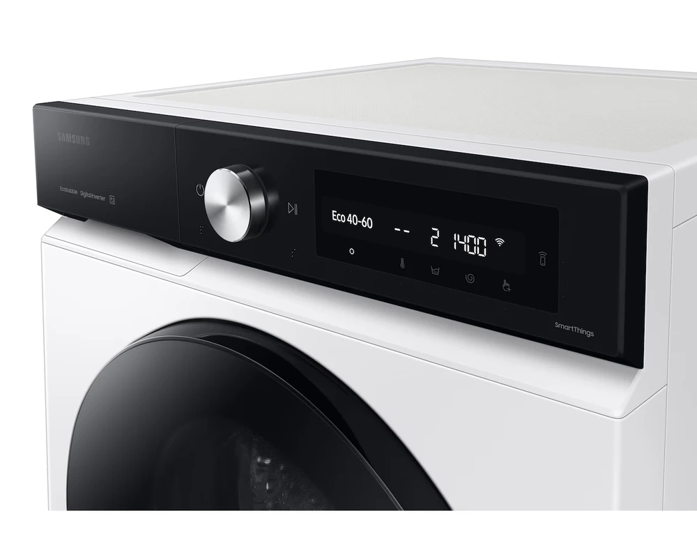 Skalbyklė Samsung 9 kg WW7400D su „SmartThings AI Energy" režimu ir A-20 % didesniu energijos vartojimo efektyvumu