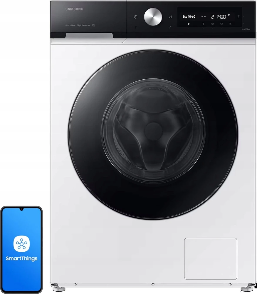 Skalbyklė Samsung 9 kg WW7400D su „SmartThings AI Energy" režimu ir A-20 % didesniu energijos vartojimo efektyvumu