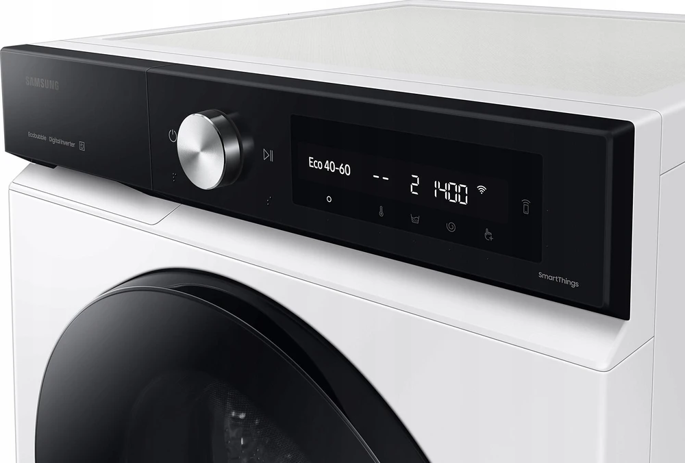 Skalbyklė Samsung 9 kg WW7400D su „SmartThings AI Energy" režimu ir A-20 % didesniu energijos vartojimo efektyvumu