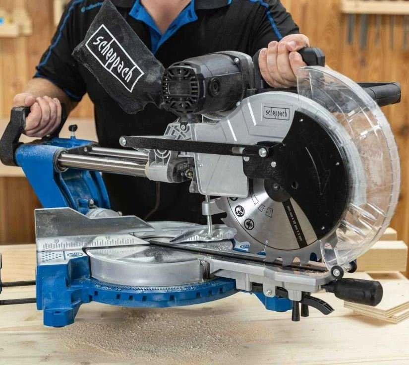 Skersinio pjovimo staklės HM140L + papildomas pjovimo diskas, Scheppach