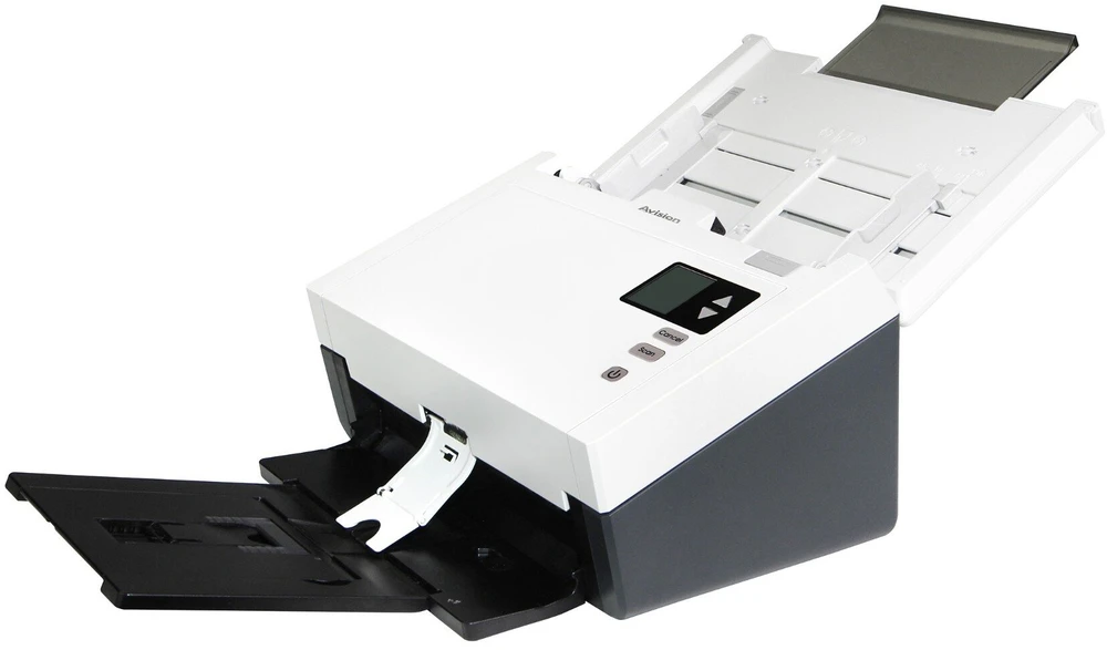 Skeneris „Avision AD345GN“ A4 formato dokumentų skaitytuvas, 60 psl./min., USB 3.2, LAN, dvipusis (000-1011-02)