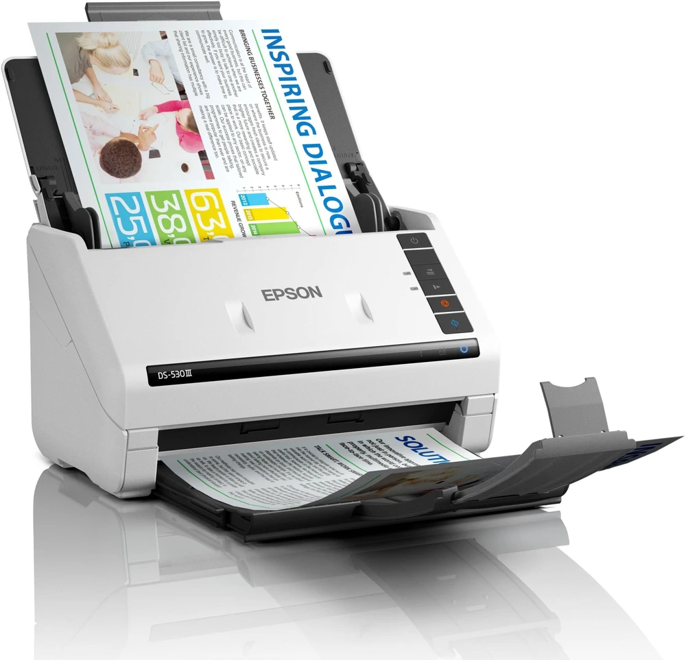 Skeneris „Epson“ dokumentų skaitytuvas | „WorkForce DS-530III“ | Spalvotas