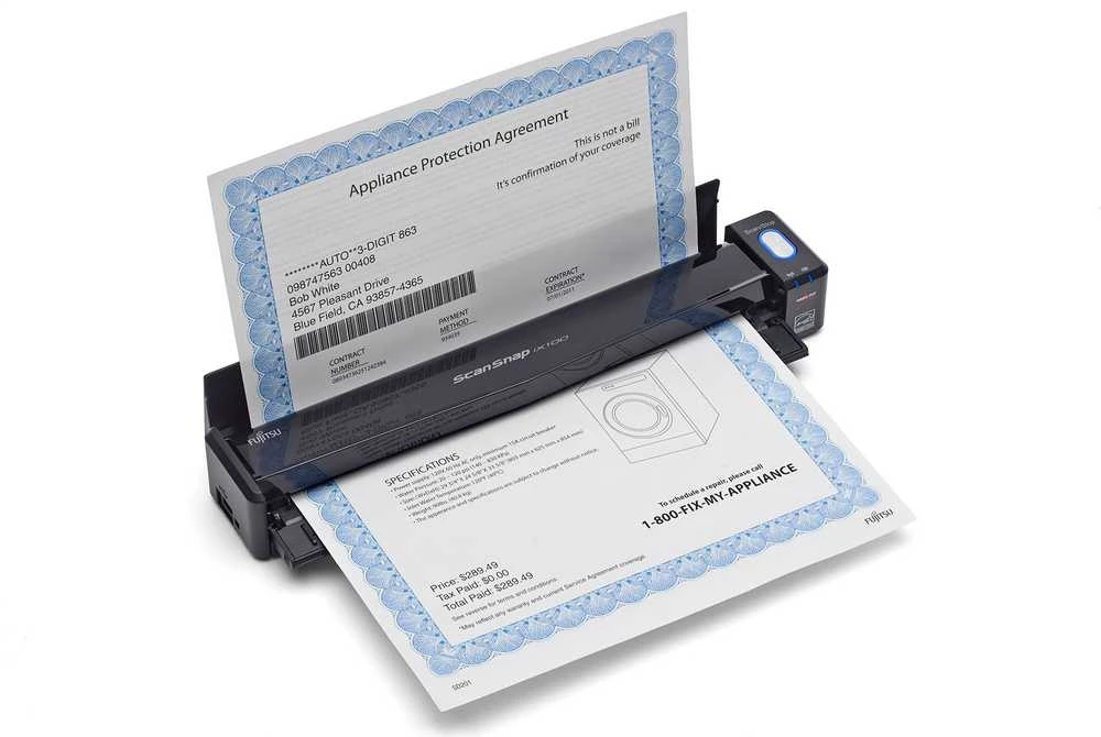 Fujitsu ScanSnap iX100 600 x 600 DPI CDF + lakštinio popieriaus skeneris Juoda A4