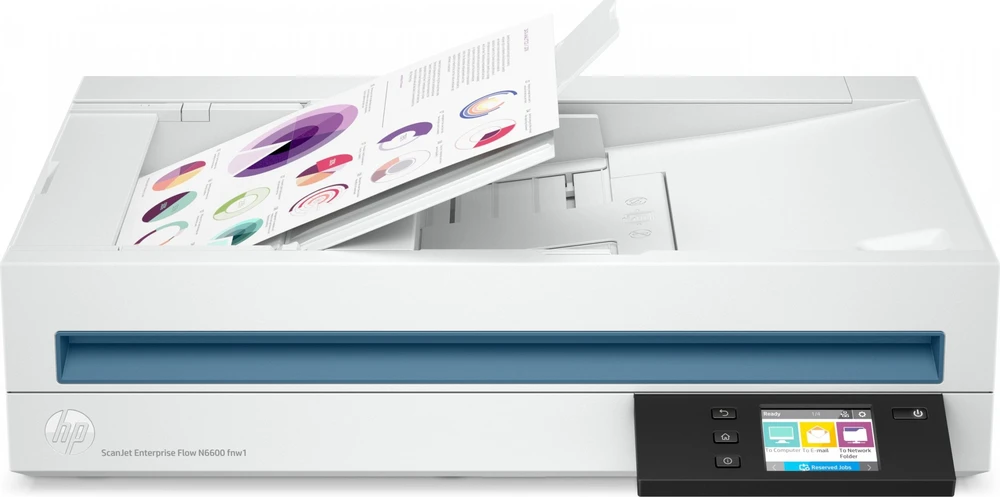 Skeneris Hewlett Packard (HP) HP SCANJET N6600FNW1 - 100 PPM TOUCHSCREEN