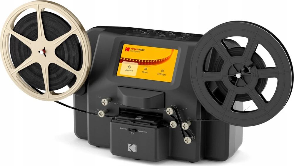 „Kodak Reels“ nepertraukiamo skenavimo juostų negatyvų skaitytuvas, 8 mm, „Super 8 mm“, 1296p