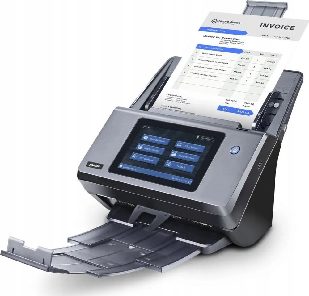 Skeneris Plustek ESCAN A450 PRO - A4 DUPLEX ADF NETZWERK SCANNER