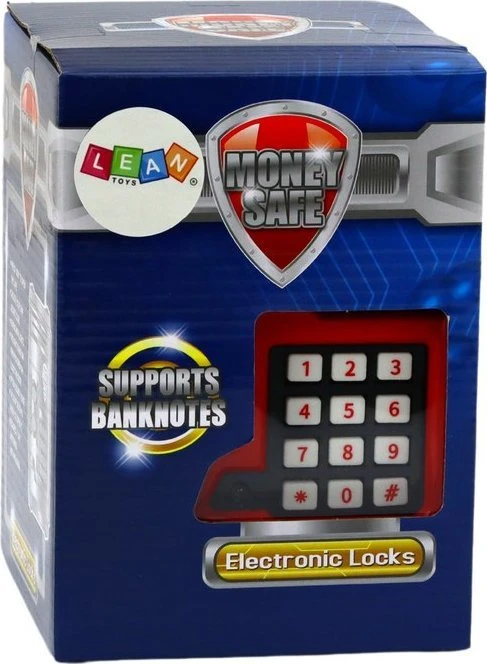 Skarbonka Elektroninė taupyklė vaikams su seifu