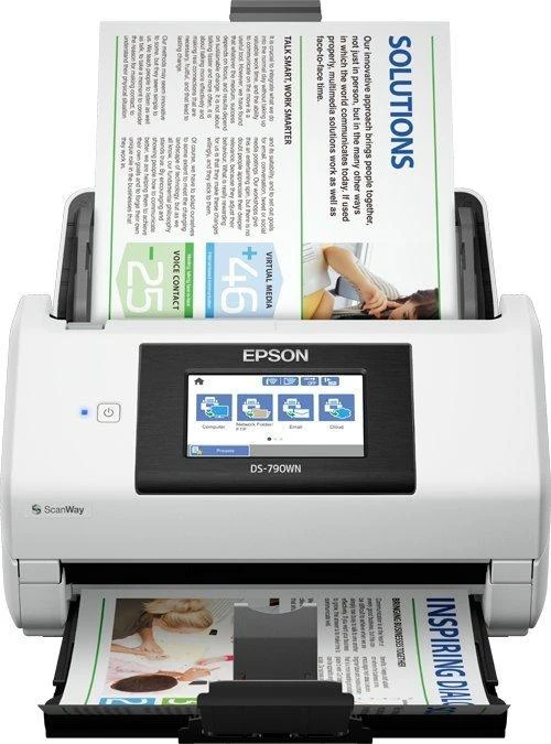 Skeneris Epson | Aukščiausios kokybės tinklo skaitytuvas | Darbo jėgos DS-790WN | Spalva | Bevielis