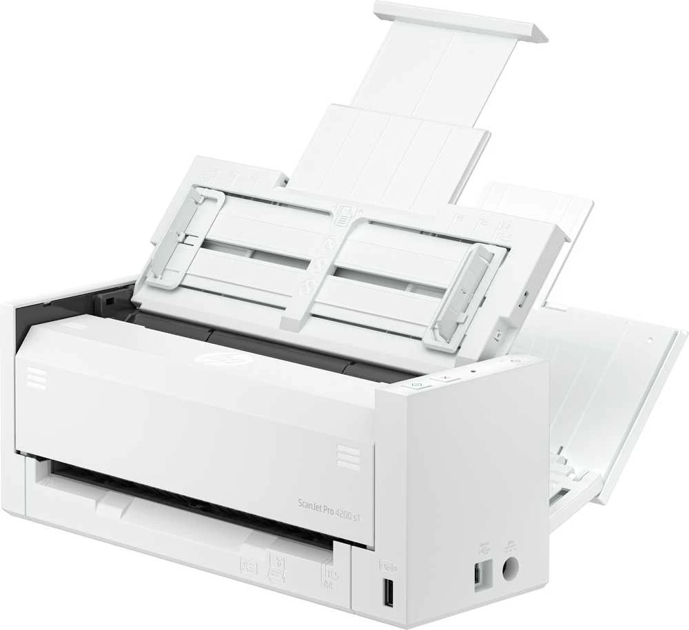 Skeneris Skaner HP Scanjet Pro 4200 s1 - Dokumentenscanner - Duplex - 216 x 5842 mm - 1200 dpi x 1200 dpi - bis zu 40 Seiten/Min. (einfarbig) / bis zu 40 Seiten/Min. (Farbe) - automatischer Dokumenteneinzug (50 Blatter) - bis zu 4500 Scanvorgange/Tag - USB 3.0