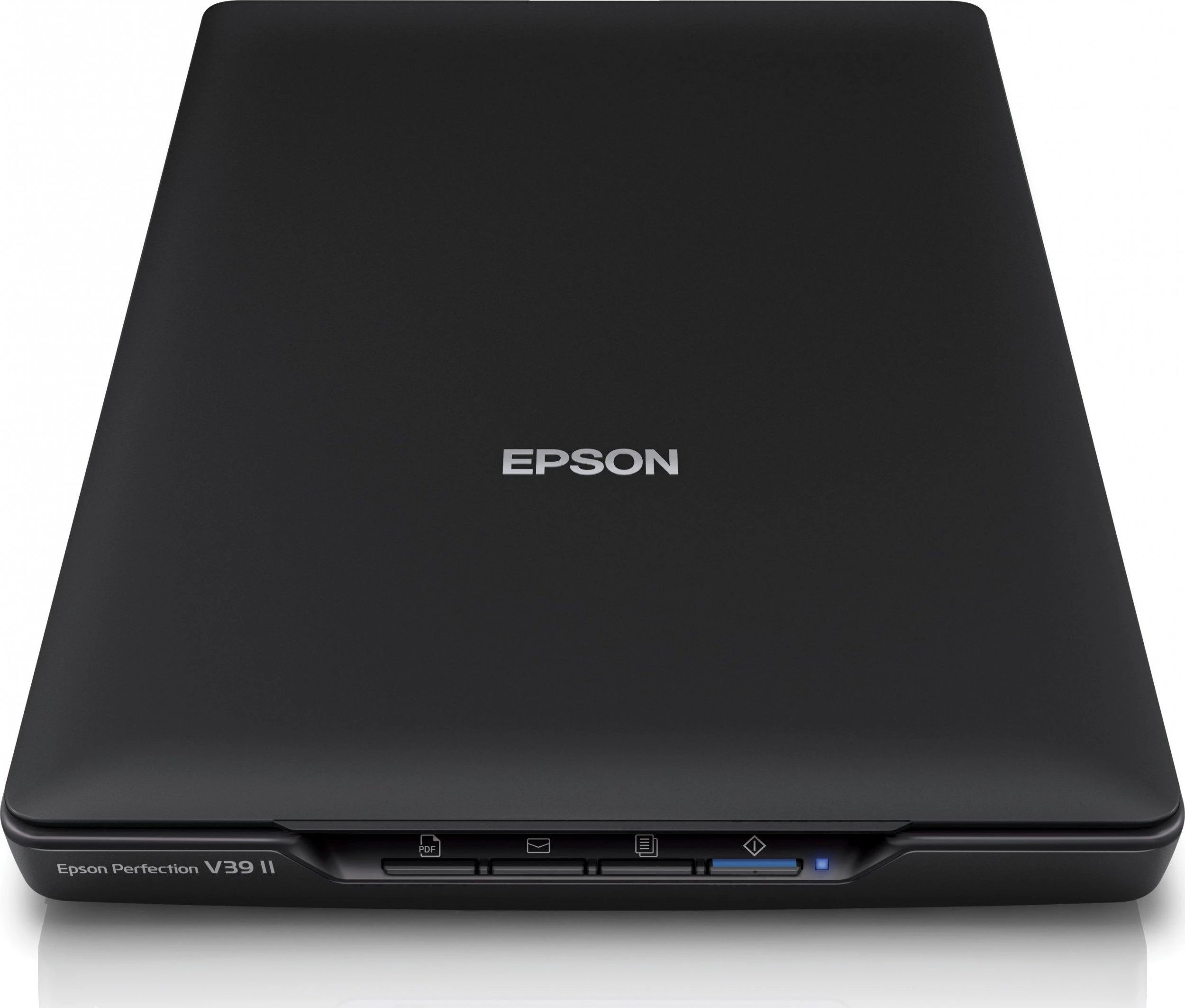 Epson „Perfection“ V39II A4 formato plokščio paviršiaus nuotraukų ir dokumentų skaitytuvas su stovu