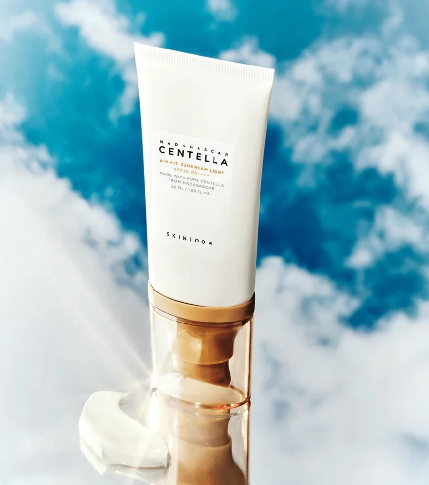 SKIN1004 Centella Air-Fit Suncream Light SPF 30 apsauginis veido kremas nuo saulės, 50 ml