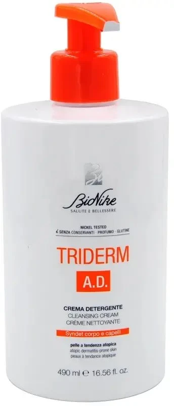 BioNike Triderm A.D. Valomasis ir raminamasis kreminis valiklis, 490 ml