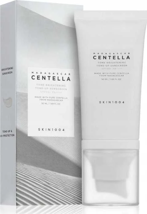 SKIN1004 Tone Brightening Tone-Up Apsauginis kremas nuo saulės veidui su SPF 50+ ir PA++++, 50 ml