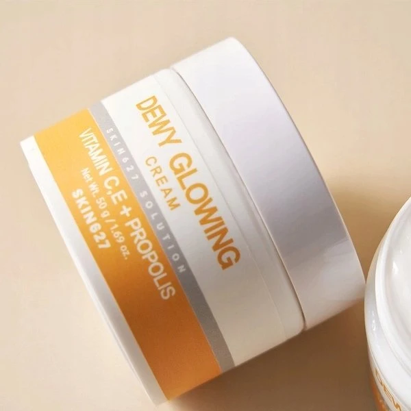 Skin627 „Dewy Glow“ drėkinamasis ir skaistinantis veido kremas 50 g