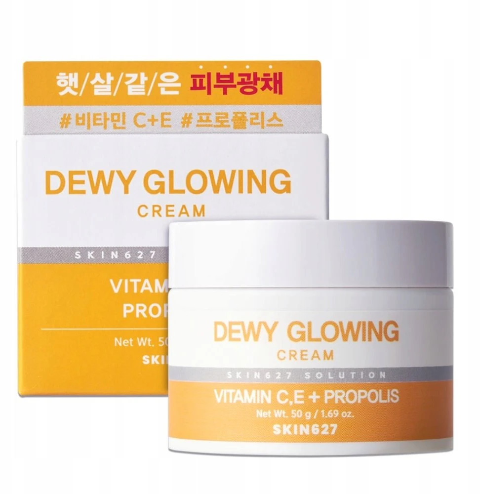Skin627 „Dewy Glow“ drėkinamasis ir skaistinantis veido kremas 50 g