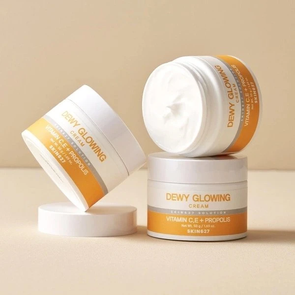 Skin627 „Dewy Glow“ drėkinamasis ir skaistinantis veido kremas 50 g