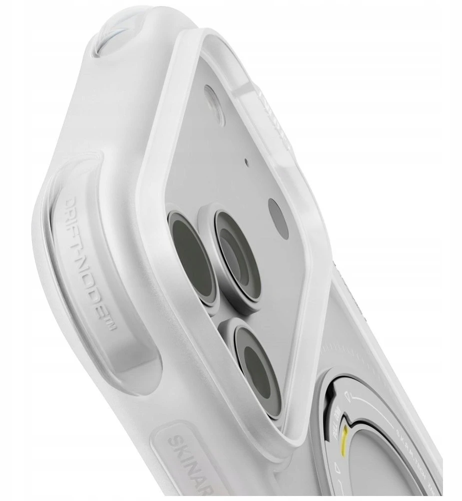Dėklas Skinarma Atlas MagSafe + Rotating Kick Stand do iPhone 18 Pro / 17 Pro balta