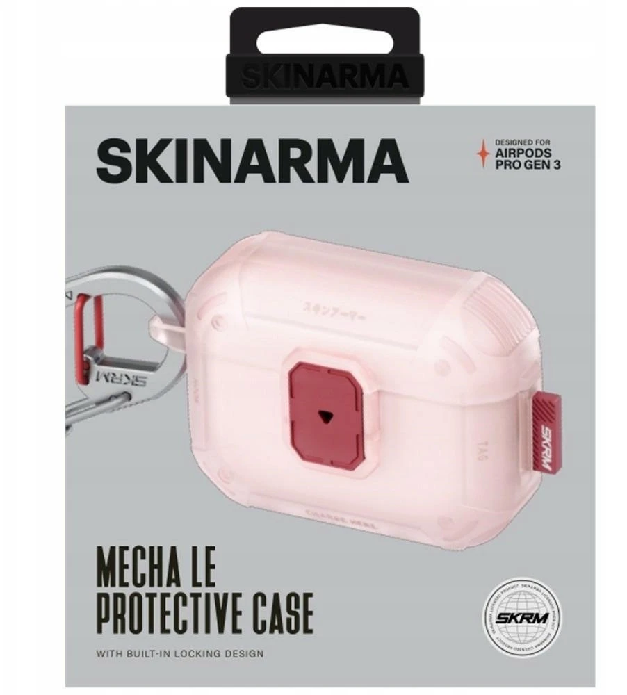 Dėklas Skinarma Mecha LE skirtas AirPods Pro 3 Frost Blush