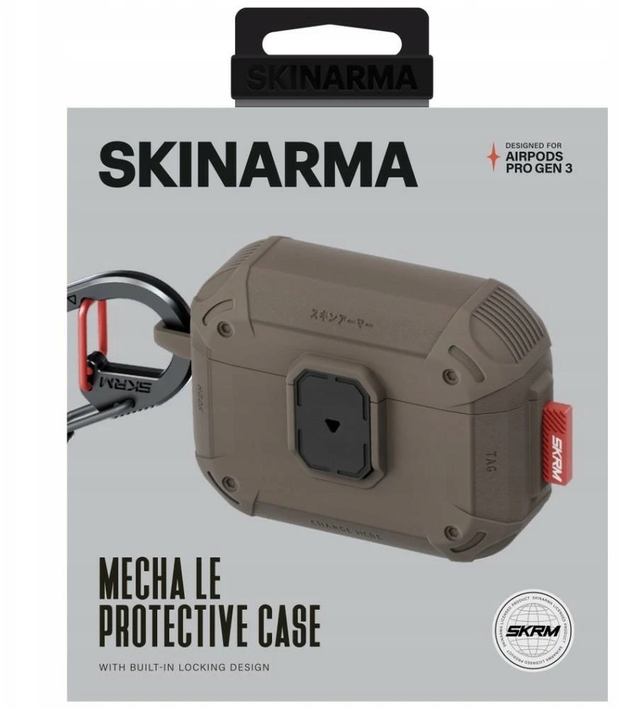 Dėklas Skinarma Mecha LE skirtas AirPods Pro 3 Birch