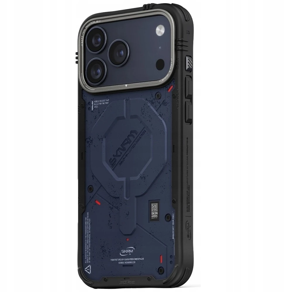 Dėklas Skinarma Vigor MagSafe skirtas Apple iPhone 17 Pro Max mėlynos spalvos