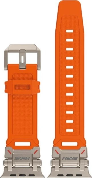 „Skinarma“ titano dirželis „Apple Watch Ultra“, 49 mm, oranžinis