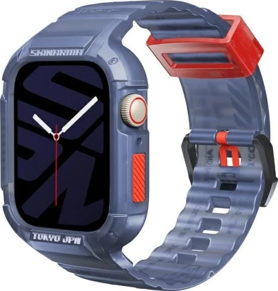 Skinarma Band+Dėklas Saido 2in1 Apple Watch 45/44mm dark mėlynas