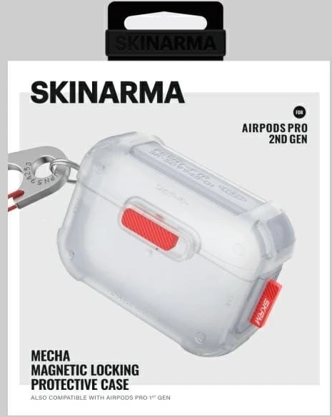 Skinarma dėklas Mecha AirPods Pro 2 frost
