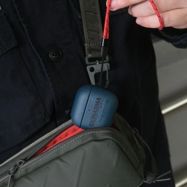 Skinarma dėklas Spunk AirPods 4 mėlynas