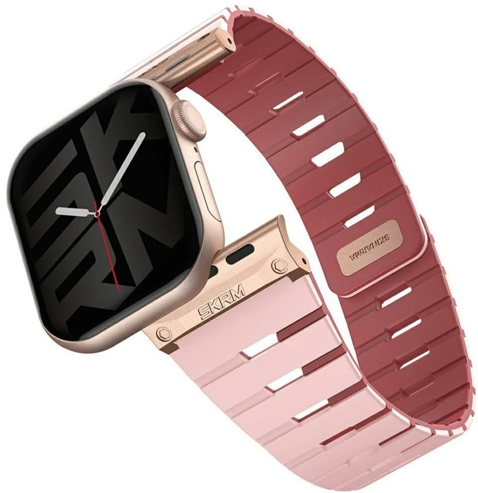 „Skinarma Gemini“ apyrankė, skirta „Apple Watch“ 42/41/40 mm, rausva