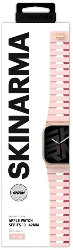 „Skinarma Gemini“ apyrankė, skirta „Apple Watch“ 42/41/40 mm, rausva