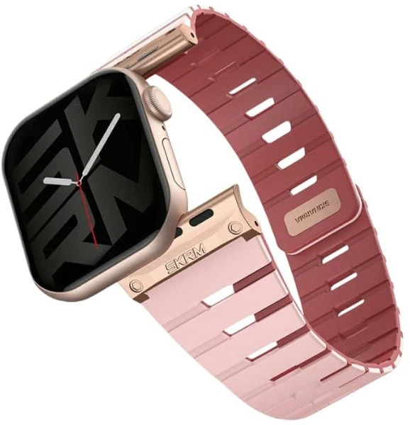 „Skinarma Gemini“ apyrankė, skirta „Apple Watch“ 42/41/40 mm, rausva