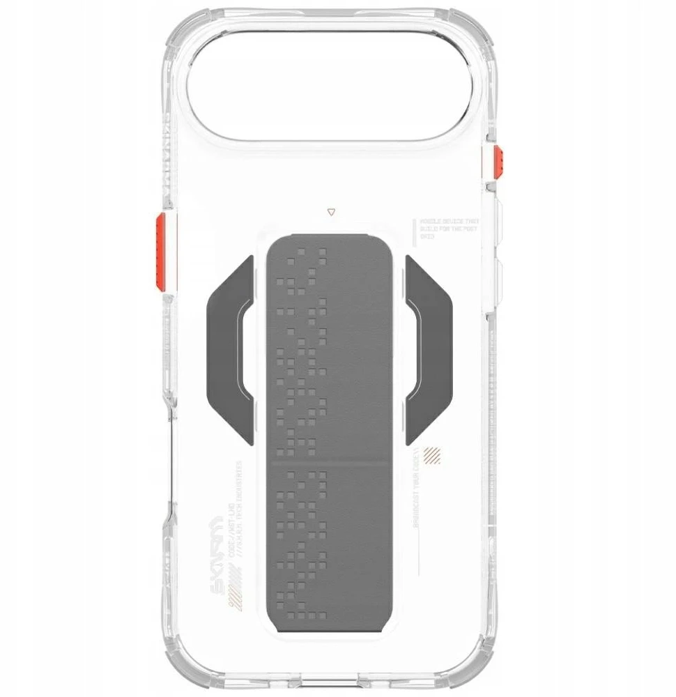 Skinarma Haxa Dėklas Apple iPhone Air Magnetic Charging + Grip Stand skaidrus