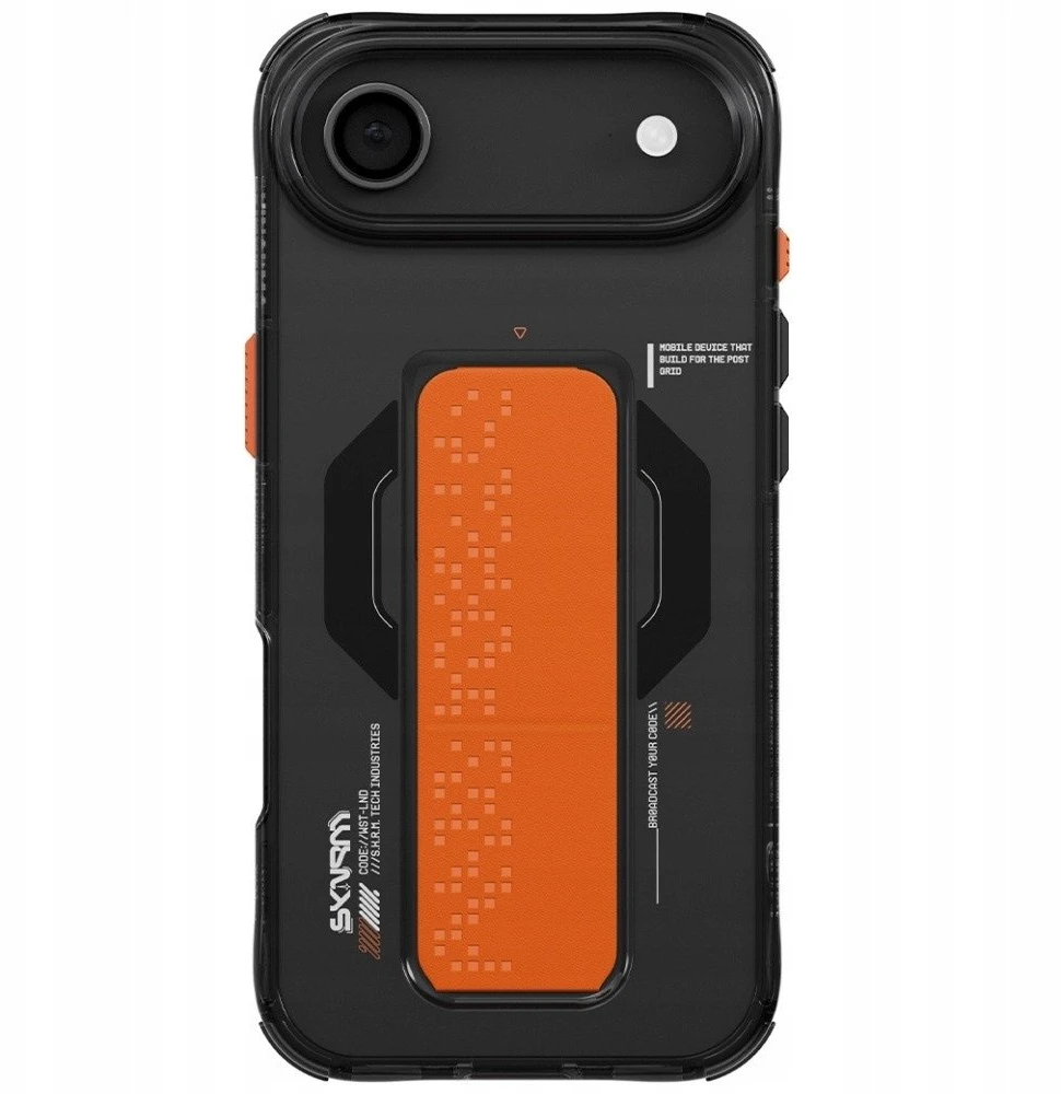 Skinarma Haxa Dėklas Apple iPhone Air magnetinis įkrovimo ir laikiklis grafito spalvos