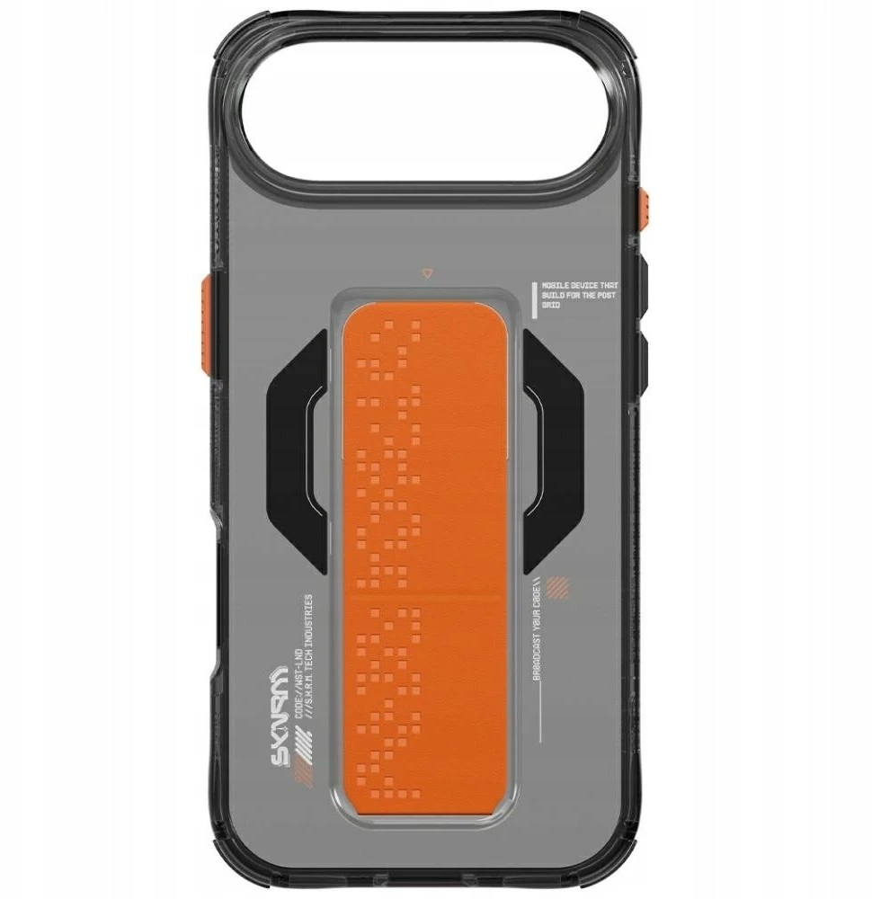 Skinarma Haxa Dėklas Apple iPhone Air magnetinis įkrovimo ir laikiklis grafito spalvos